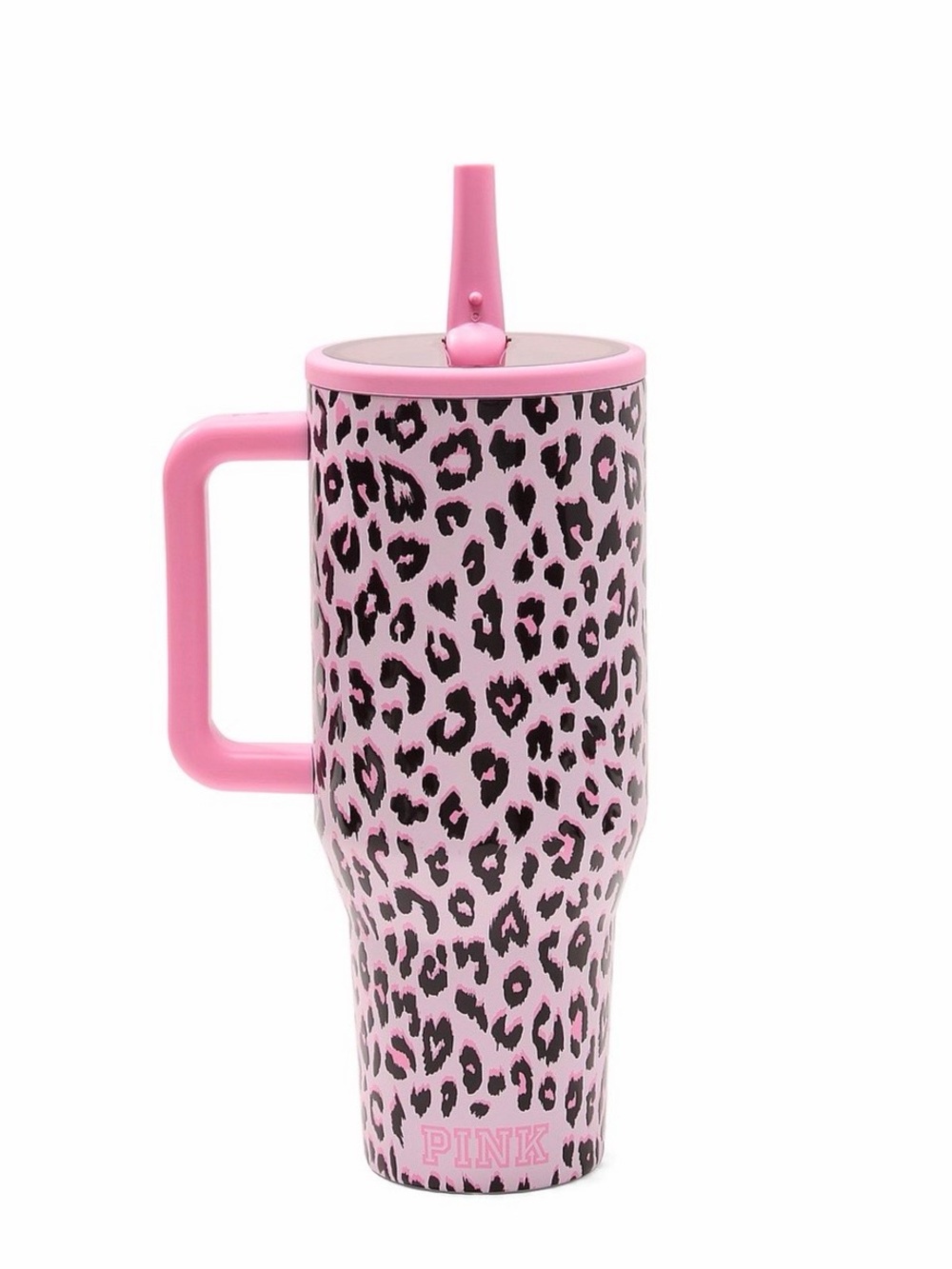 Victoria's Secret PINK x Hydrojug leopard print VIRAL tumbler cup 40oz NWT
